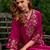 Women Floral Embroidered Thread Work Kurta with Trousers & With Dupatta