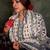 Floral Printed Notch Neck Cotton Straight Kurta With Trousers & Dupatta
