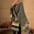 Women Floral Printed Cotton Kurta with Trouser & Dupatta