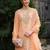 Women Embroidered Straight Kurta Trousers With Dupatta set