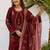 Women Ethnic Motifs Printed Thread Work Kurta with Trousers & With Dupatta