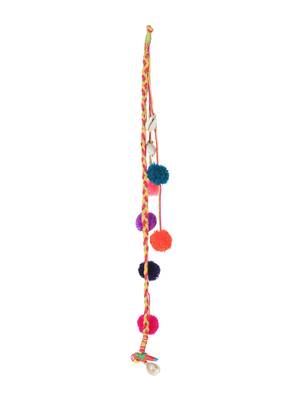 Multicolored handmade pompom hairclip 2