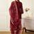 Ethnic Motifs Embroidered Round Neck Thread Work Kurta With Trousers & Dupatta