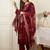 Ethnic Motifs Embroidered Round Neck Thread Work Kurta With Trousers & Dupatta