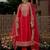 Ethnic Motifs Embroidered Panelled Kurta With Trousers & Dupatta