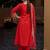 Ethnic Motifs Embroidered Panelled Kurta With Trousers & Dupatta