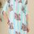 Floral Screen Printed V-Neck Cotton Straight Kurta With Trousers