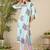 Floral Screen Printed V-Neck Cotton Straight Kurta With Trousers