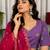 Lavender Embroidery and sequins Roman Silk Blend Lahenga Choli Set