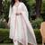 Women Floral Embroidered Mirror Work Kurta with Trousers & With Dupatta