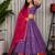 Lavender Embroidery and sequins Roman Silk Blend Lahenga Choli Set