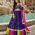 Purple Georgette Navratri Lehenga Choli Set with Dupatta