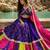 Purple Georgette Navratri Lehenga Choli Set with Dupatta