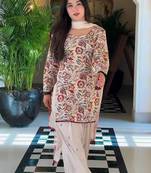 Multi Color Printed Work Cotton Salwar Suit