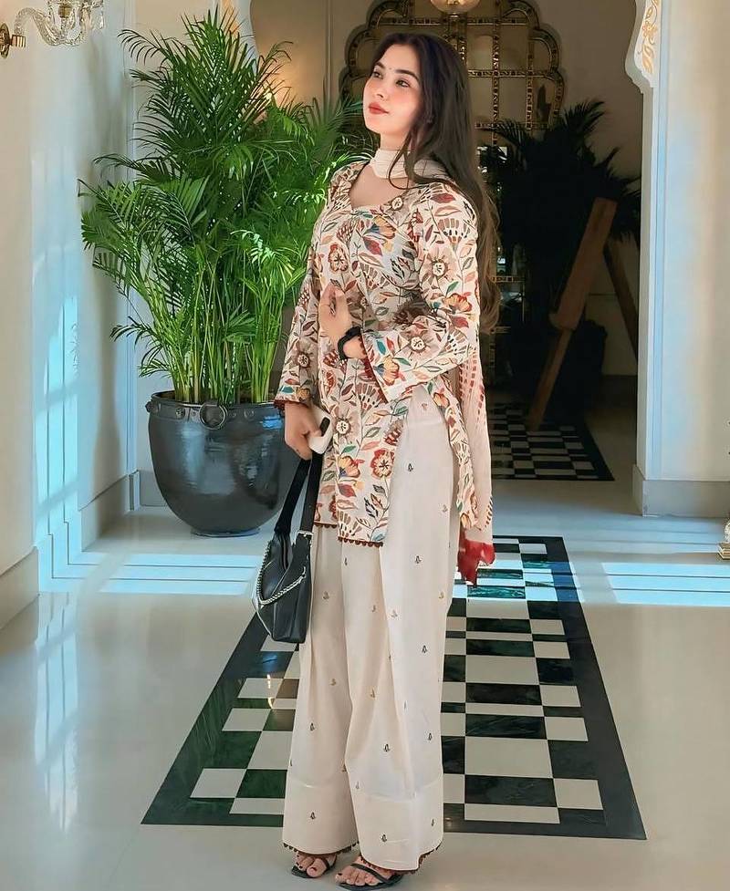 Multi Color Printed Work Cotton Salwar Suit