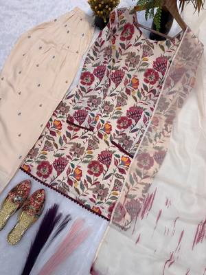 Multi Color Printed Work Cotton Salwar Suit 4