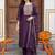 Women Floral Embroidered Thread Work Kurta with Trousers & With Dupatta
