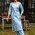 Women Floral Printed Cotton Kurta with Palazzos