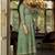 Women Floral Embroidered Empire Mirror Work Kurta with Trousers & With Dupatta