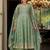 Women Floral Embroidered Empire Mirror Work Kurta with Trousers & With Dupatta