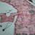 Pink tabby silk printed saree with real mirror work & sequins embroidery with unstitched blouse