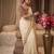 Cream embroidered rangoli silk saree with sequins work and stitched bangalori silk blouse