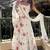 White vichitra silk party wear sleevelass anarkali suit set