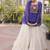 white chinon Lehenga and top with embroidery & Sequin work