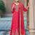 Ethnic Motifs Embroidered Sequinned Anarkali Kurta with Trouser & Dupatta