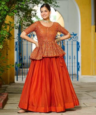 purple chinon semi stitched suit with embroidery & sequence work 1
