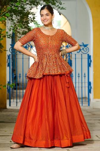 purple chinon semi stitched suit with embroidery & sequence work