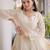 White Cotton Readymade Navratri Lehenga Choli with Gota-Patti & Lace Work