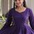 Violet Cotton Readymade Navratri Lehenga Choli with Gota-Patti & Lace Work