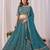 Faux Georgette Lehenga Choli with Embroidered & Sequin Work