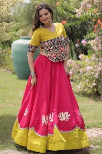 black georgette Lehenga and top with embroidery & Sequin work