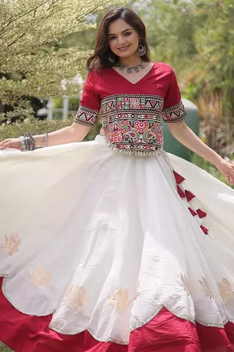 purple georgette Lehenga and top with embroidery & Sequin work