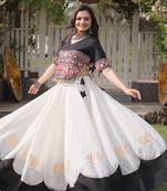 pink chinon Lehenga and top with embroidery & Sequin work