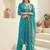 Women Floral Embroidered Thread Work Kurta with Trousers & With Dupatta