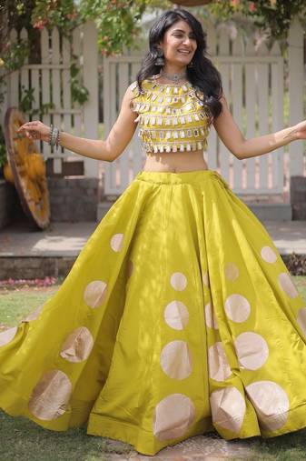 purple silk blend blend Lehenga and top with embroidery & Sequin work