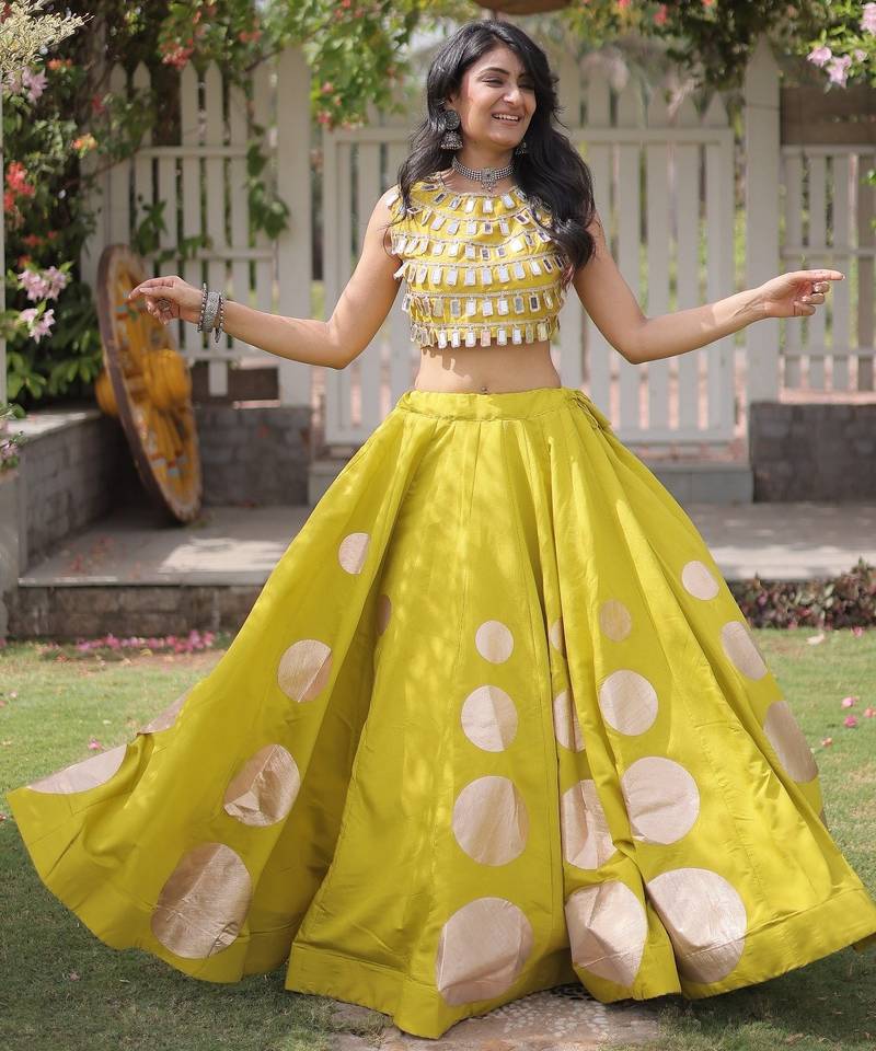 purple silk blend blend Lehenga and top with embroidery & Sequin work