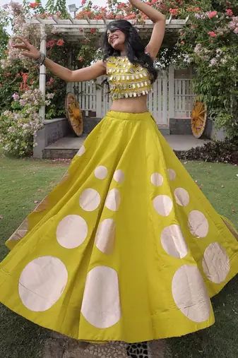 purple silk blend blend Lehenga and top with embroidery & Sequin work
