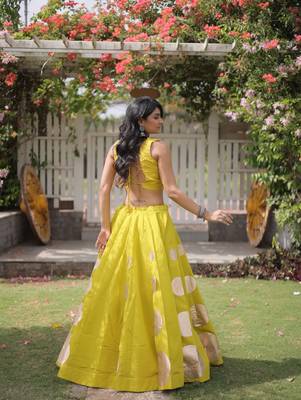 purple silk blend blend Lehenga and top with embroidery & Sequin work 4