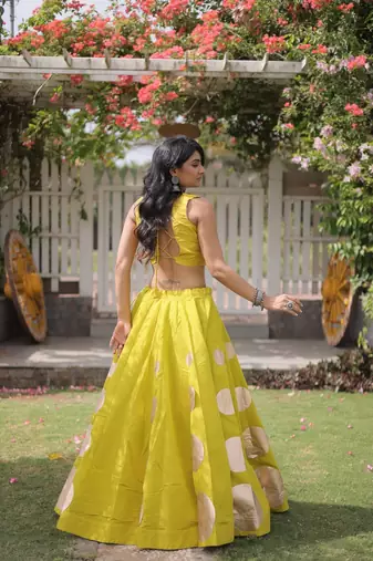 purple silk blend blend Lehenga and top with embroidery & Sequin work