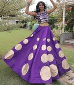 wine silk blend blend Lehenga and top with embroidery & Sequin work
