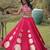 wine chiffon Lehenga and top with embroidery & Sequin work