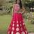wine chiffon Lehenga and top with embroidery & Sequin work