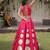 wine chiffon Lehenga and top with embroidery & Sequin work