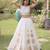 lavender chiffon Lehenga and top with embroidery & Sequin work