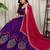 Violet silk blend Readymade Navratri Lehenga Choli with Embroidery Sequin & Mirror Work