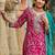 Women Ethnic Motifs Embroidered Thread Work Kurta with Trousers & With Dupatta